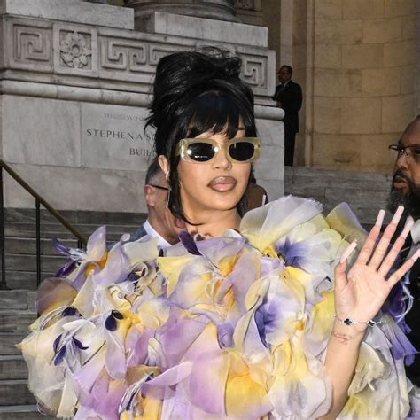 prada dress cardi b|Cardi B Looks Like a Bouquet in Floral Mini Dress and .